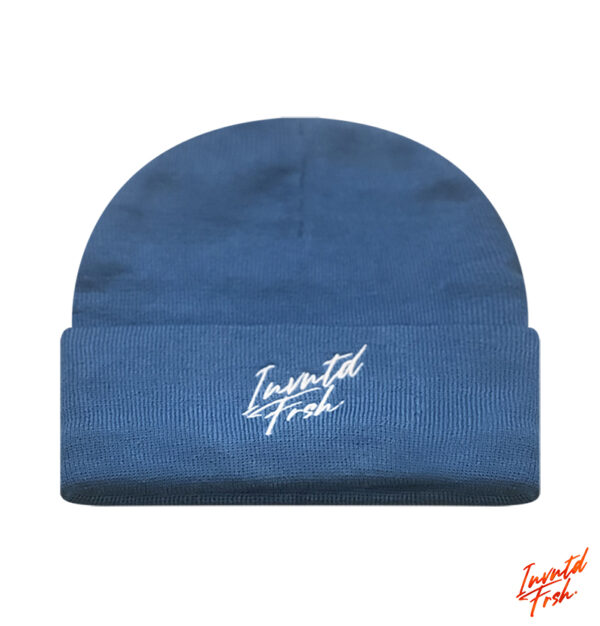 Invntd Frsh Signature Beanie Ice Blue/Snow White