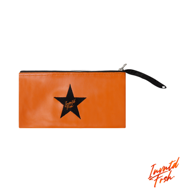 Invntd Frsh All-Star Laser Orange/Black Money Bag (Vegan Leather)