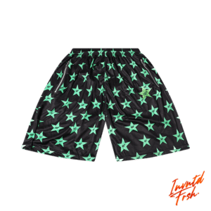 Invntd Frsh All-Stars Shorts - Black/Aurora Green