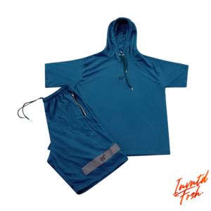 Invntd Frsh Signature Shorts Set- Aqua Blue/Black
